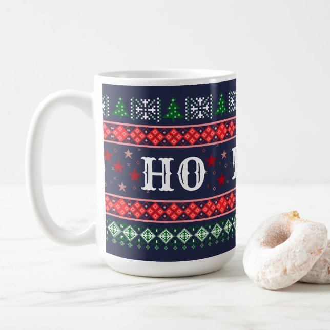 Caneca De Café Engraçado HO NÃO É Natal Curmudgeon (Com Donut)