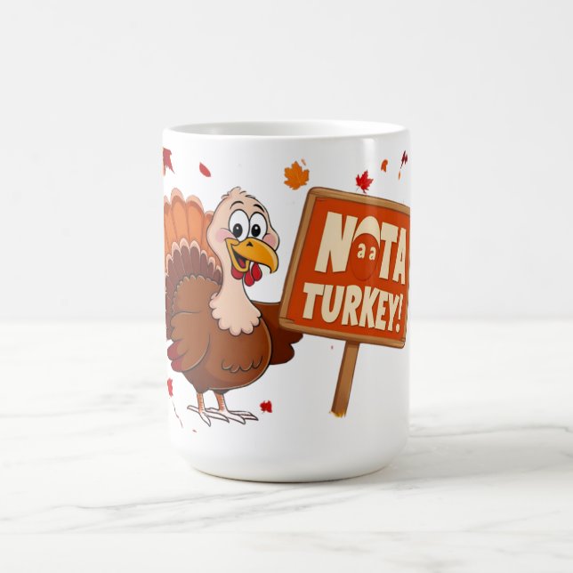 Caneca De Café Engraçado Humor, Bonito Graças à Turquia Mug (Centro)