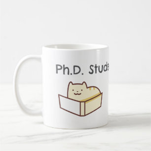 Caneca De Café Engraçado humor gata-acadêmico para estudantes de 