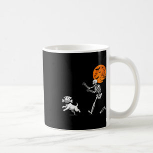 Caneca De Café Engraçado Humor Humor Halloween Skeleton perseguin