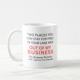 Caneca De Café Engraçado, Humorista, Fique Livre De Trendy Sarcas