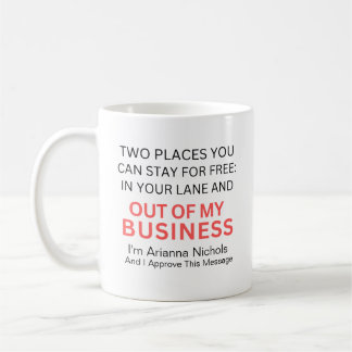 Caneca De Café Engraçado, Humorista, Fique Livre De Trendy Sarcas