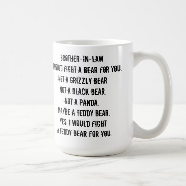 Caneca De Café Engraçado Irmão-Em-Lei Dando Mug (Direita)