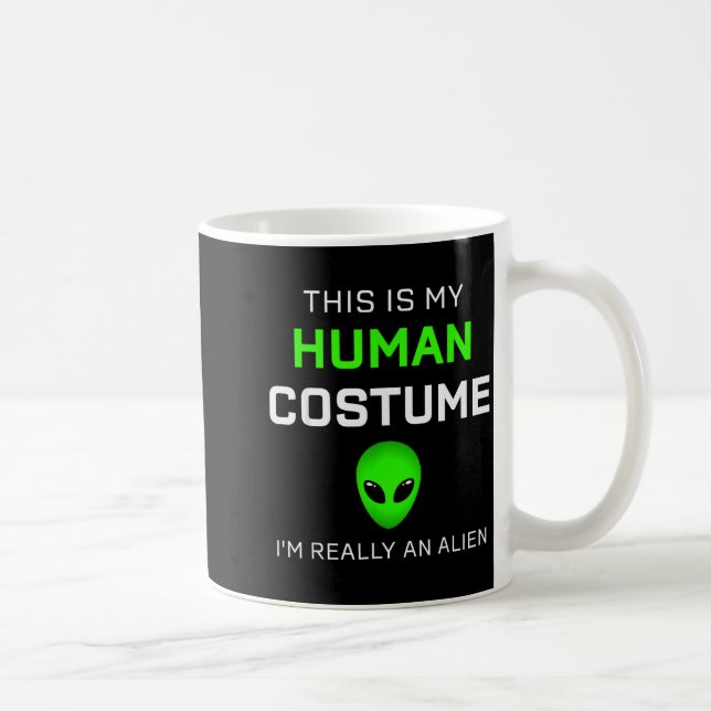 Caneca De Café Engraçado Isso É Meu Disfarce Humano Para Hallowee (Direita)