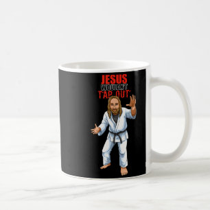 Caneca De Café Engraçado Jesus de Jiu Jitsu Brasileiro BJJ