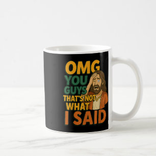 Caneca De Café Engraçado Jesus Isso Não Foi O Que Disse Religioso