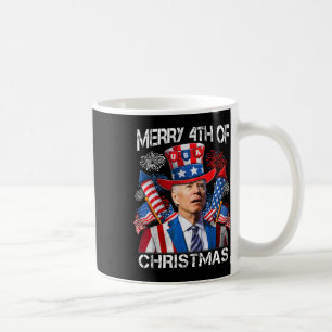 Caneca De Café Engraçado Joe Biden Feliz 4 De Natal 4 De Julho