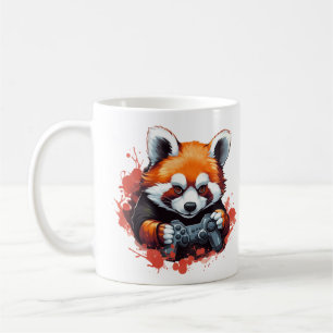 Caneca De Café Engraçado Jogando Red Panda Lover