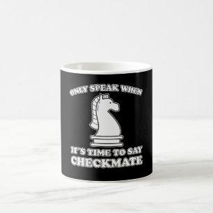 Caneca De Café Engraçado Jogo Chess Piece Chess Player Divertido 