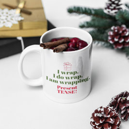 Caneca De Café Engraçado jogo de Natal | Gramática Humor