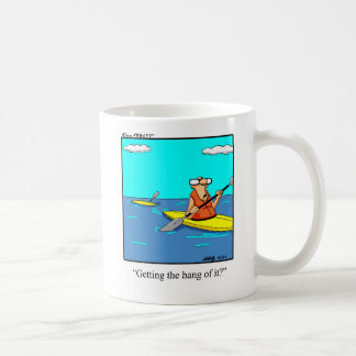 Caneca De Café Engraçado Kayak Cartoon Mug