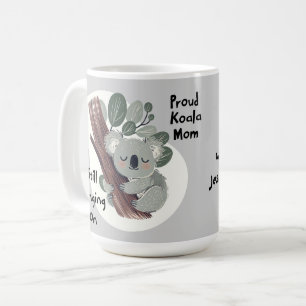 Caneca De Café Engraçado Koala Mãe "Ainda Está Amarrando" Bonita 