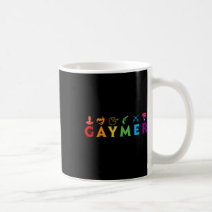 Caneca De Café Engraçado Lgbt Pride Gay Gamer Vídeo Game