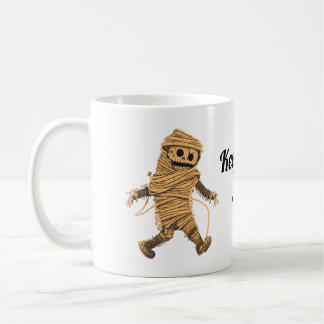 Caneca De Café Engraçado, linda múmia do Halloween moderna