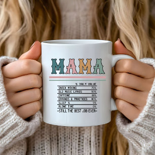 Caneca De Café Engraçado Mãe diariamente Valor Dia de as mães Mãe