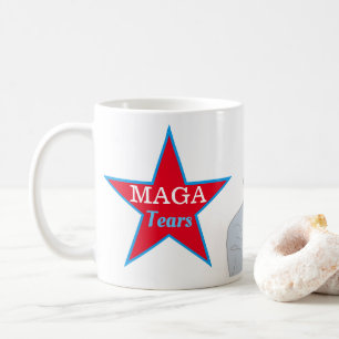 Caneca De Café Engraçado MAGA Lágrimas Trump Palhaçada Café P