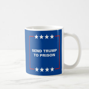 Caneca De Café Engraçado Mande Trump para a prisão