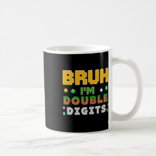Caneca De Café Engraçado mano eu sou jogador de dois dígitos Pixe