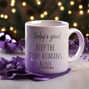 Caneca De Café Engraçado Mantenha os Humanos Minúsculos Vivos