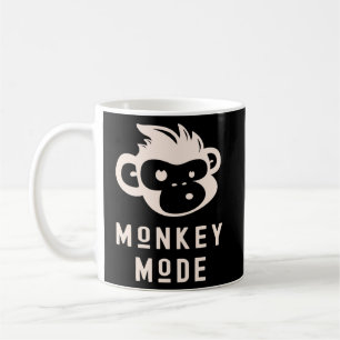 Caneca De Café Engraçado Modo Macaco Legal Chimp Wilmate Primate