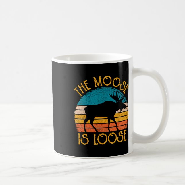 Caneca De Café Engraçado Moose É Roupa Animal Perdido (Direita)