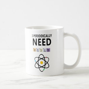 Caneca De Café Engraçado Mug de Química - Eu Periodicamente Preci