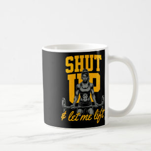 Caneca De Café Engraçado Mulher Levantando Pesos Musculoso Sa