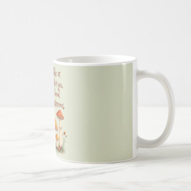 Caneca De Café Engraçado Mushroom Mug | Mug de café Magic Mushroo (Direita)