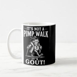 Caneca De Café Engraçado Não É Uma Caminhada De Cafetão Gota Sapo