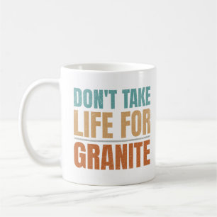 Caneca De Café Engraçado Não leve a vida para a geologia de colet