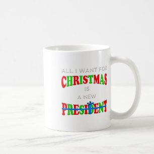 Caneca De Café Engraçado Natal Anti-Biden Homens Mulheres
