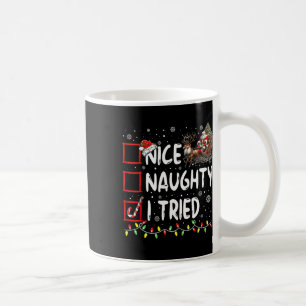 Caneca De Café Engraçado Natal Bastante, Eu Tentei Natal Feriado