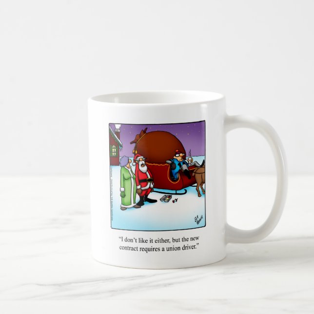 Caneca De Café Engraçado Natal Humor Mug Gift (Direita)