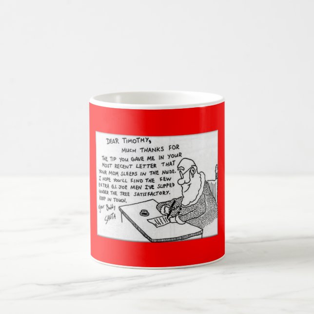 Caneca De Café engraçado-Natal-letra (Centro)