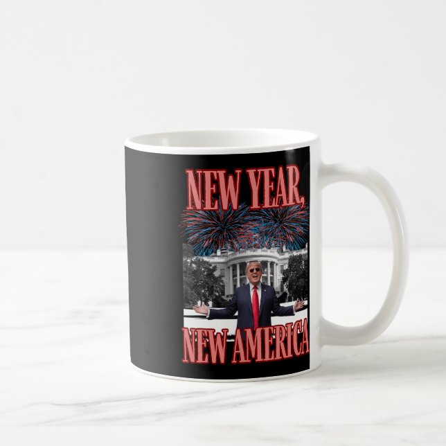 Caneca De Café Engraçado Novo Ano (Direita)