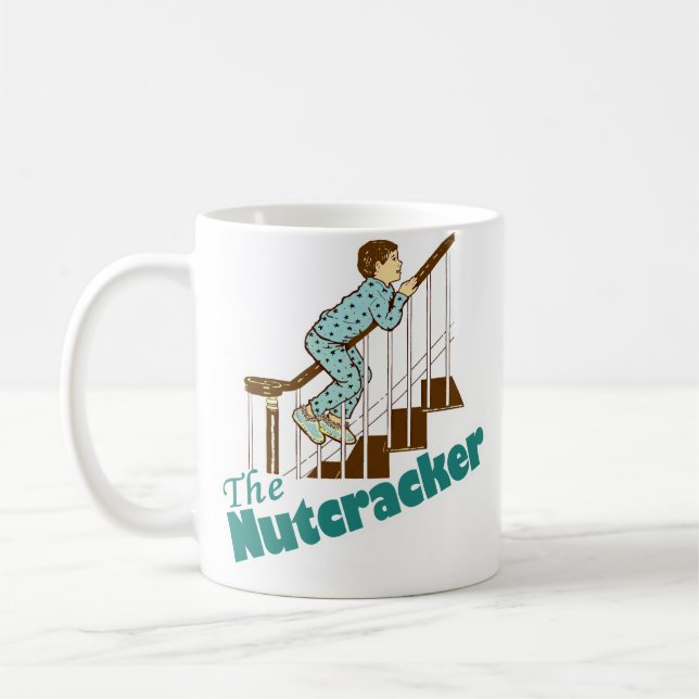 Caneca De Café Engraçado Nutcracker de Natal (Esquerda)