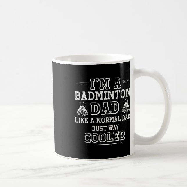Caneca De Café Engraçado Pai Badminton Camisa Men Mulheres Badmin (Direita)