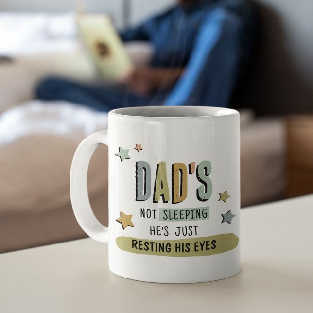 Caneca De Café Engraçado Pai Mug Gift 'Descansando os Olhos' (Criador carregado)