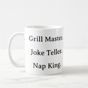 Caneca De Café Engraçado Pai Mug - Grill Master Piada Teller Nap