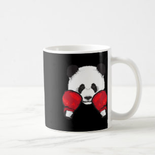 Caneca De Café Engraçado Panda Boxando Luvas de Amante de os anim