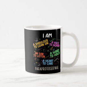 Caneca De Café Engraçado Paraeducador Coração Para Cuidar Parapro