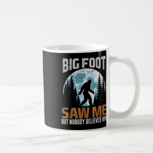 Caneca De Café Engraçado Pé-Grande Me Viu Presentes Sasquatch Par