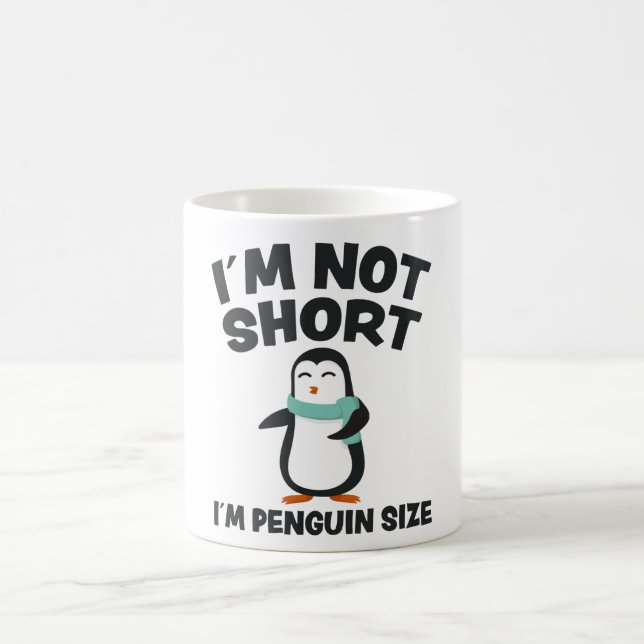 Caneca De Café Engraçado Penguin Divertido Cita Pequeno Presente  (Centro)