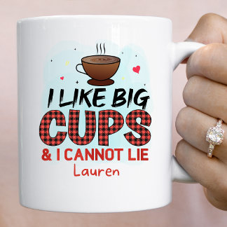 Caneca De Café Engraçado Personalizado Eu Gosto De Túpula De Café