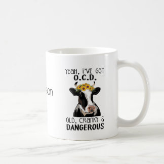 Caneca De Café Engraçado personalizado que tenho TOC