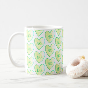 Caneca De Café Engraçado personalizável sem coração doce