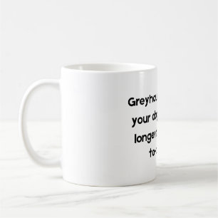 Caneca De Café Engraçado Pet Cote Mug sobre Grayhound
