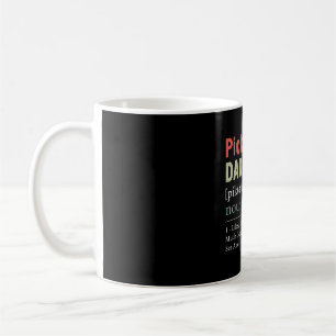 Caneca De Café Engraçado Pickleball Definição do Pai Padre