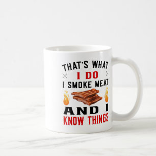 Caneca De Café Engraçado Pitmaster Byrbecue Ribs - Eu Fumo Churra