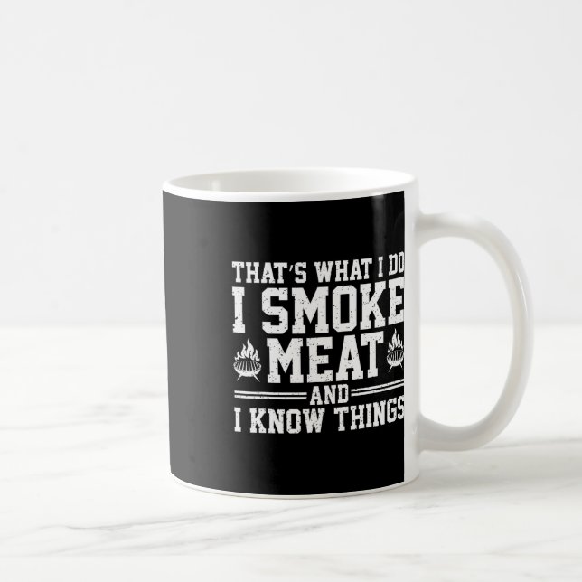 Caneca De Café Engraçado Pitmaster Eu Fumo Churrasco De Carne Fum (Direita)